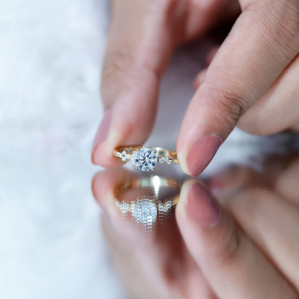 6 MM Lab Grown Diamond Solitaire Engagement Ring