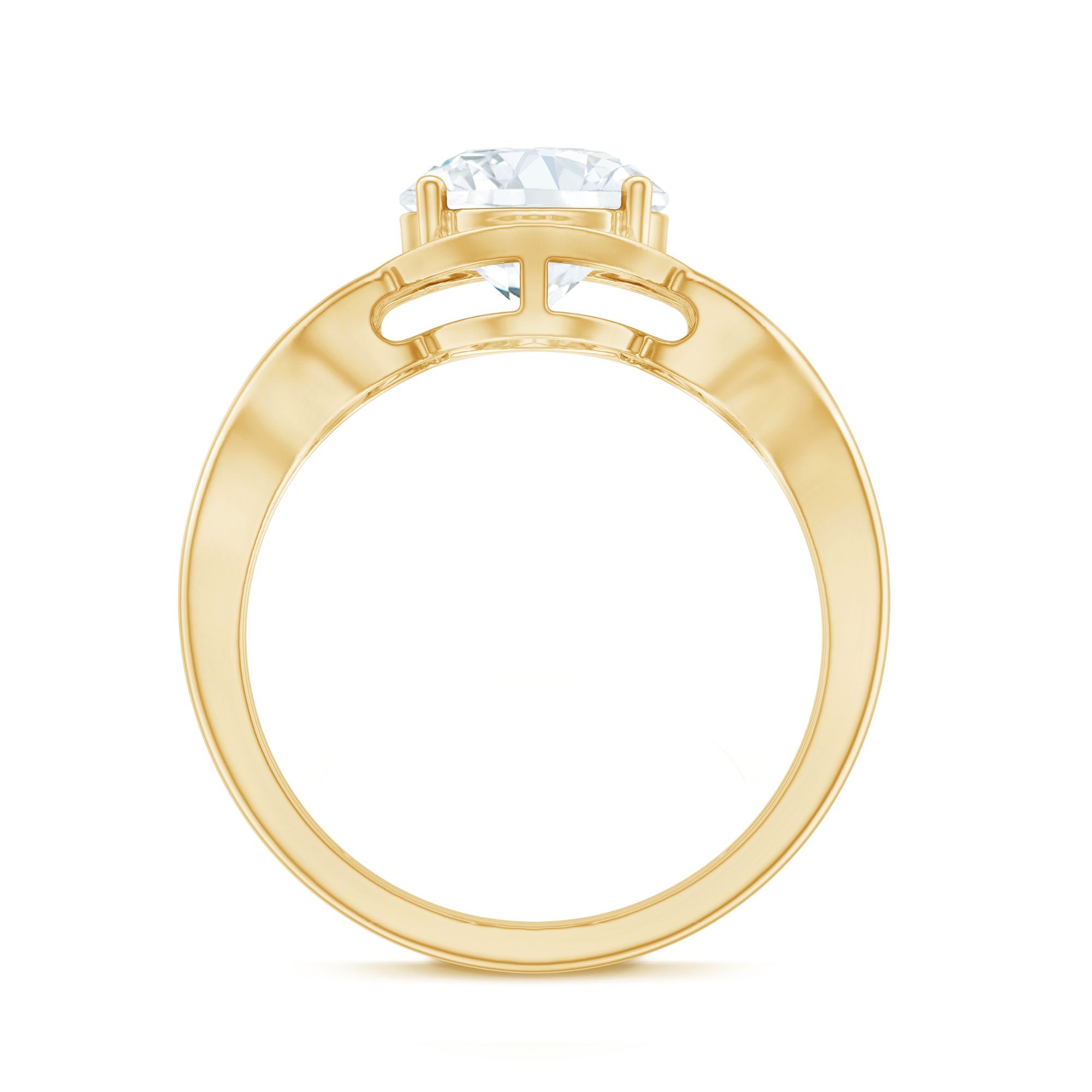 2 Carat Lab Grown Diamond Art Deco Engagement Ring