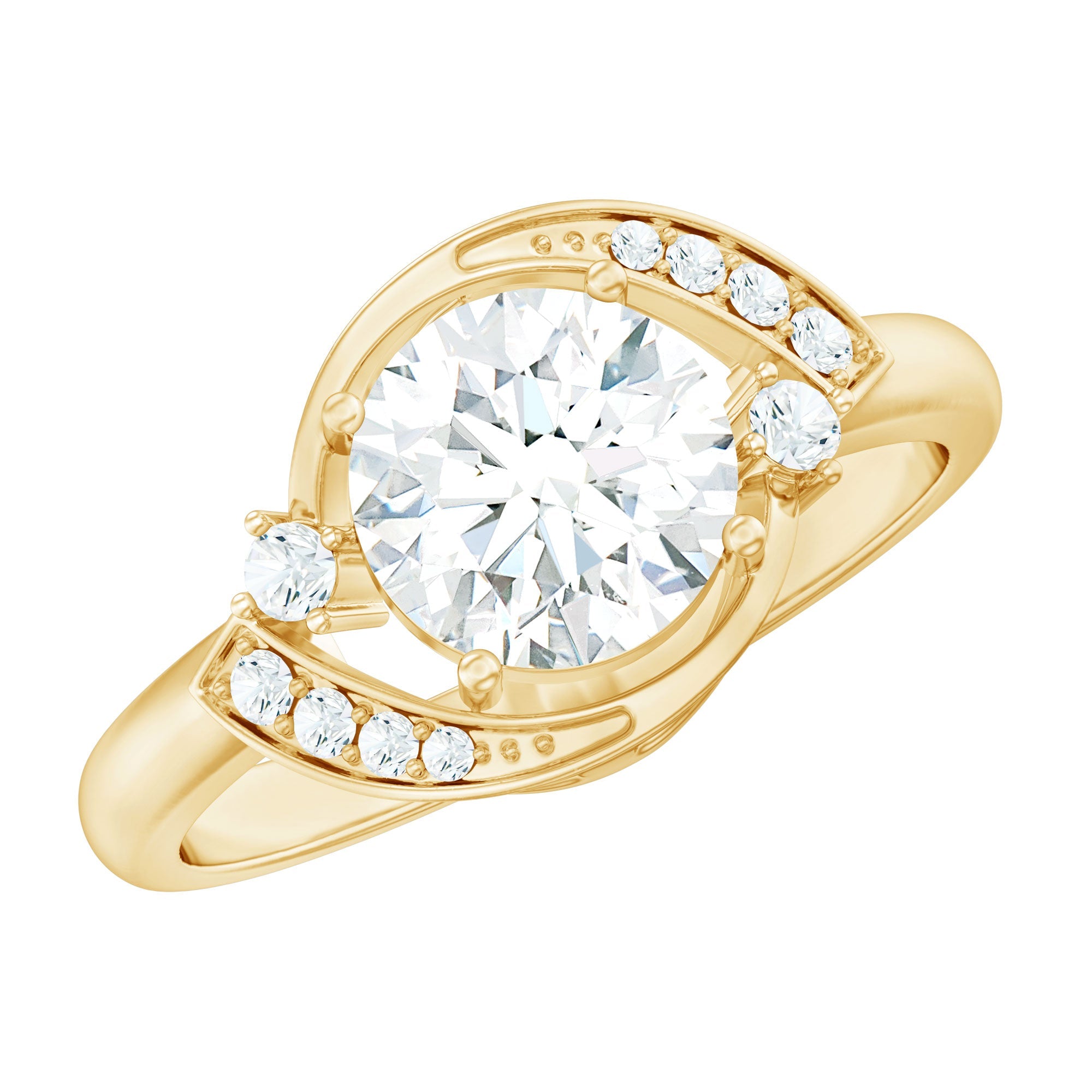 2 Carat Lab Grown Diamond Bypass Engagement Ring