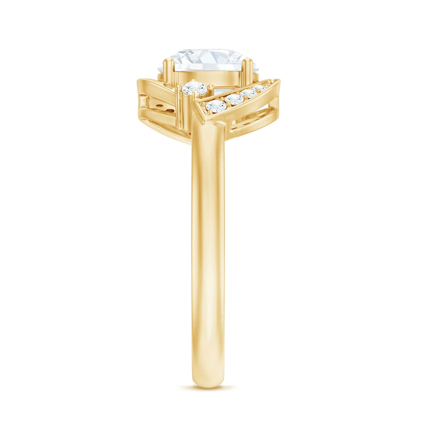 2 Carat Lab Grown Diamond Bypass Engagement Ring