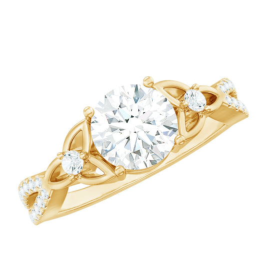 2 Carat Lab Grown Diamond Twisted Vine Engagement Ring