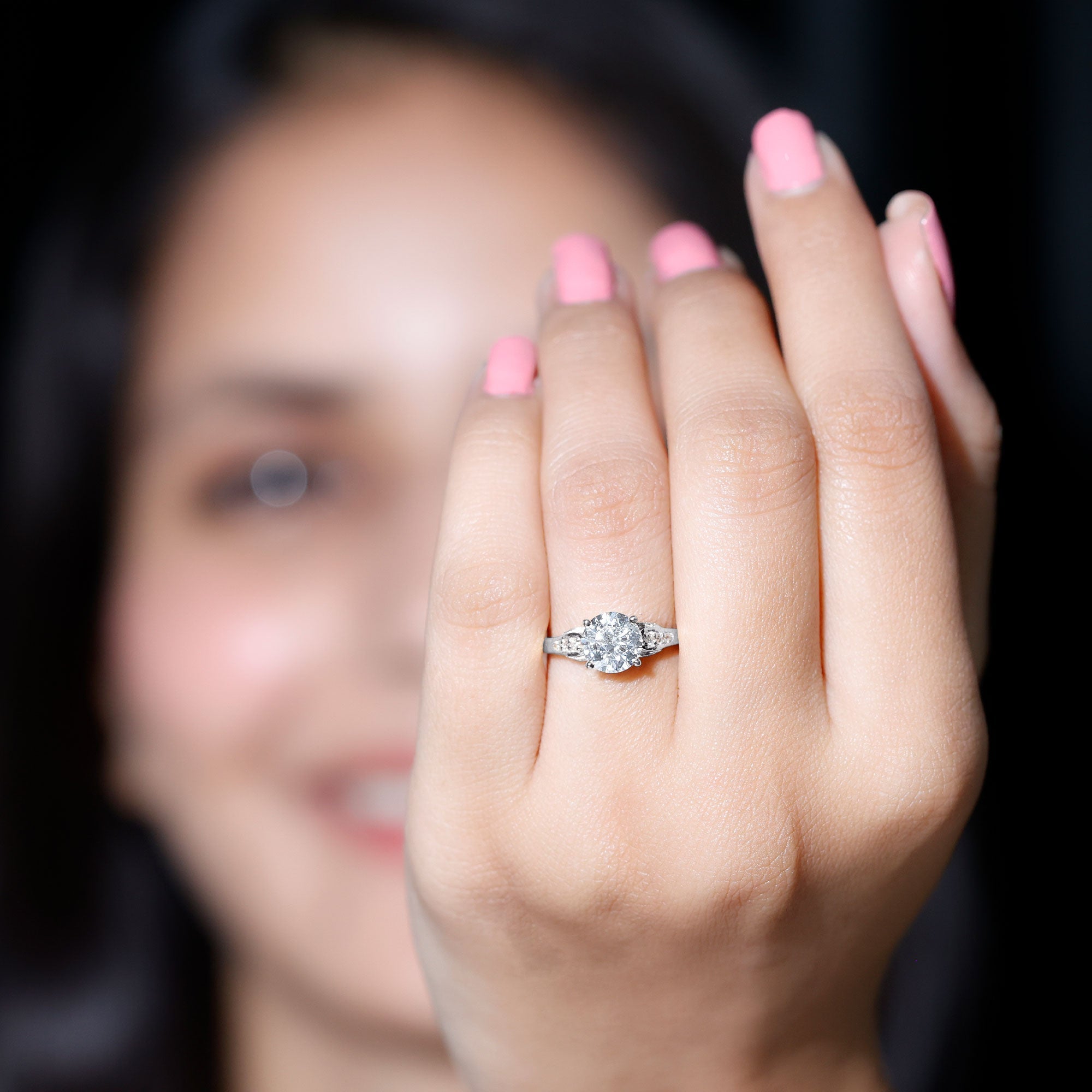 Brilliant Cut Lab Grown Diamond Trending Engagement Ring