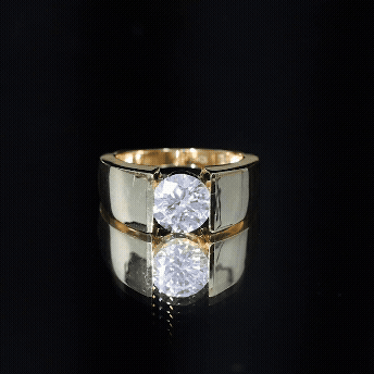 2 Carat Lab Grown Diamond Dua Lipa Inspired Engagement Ring