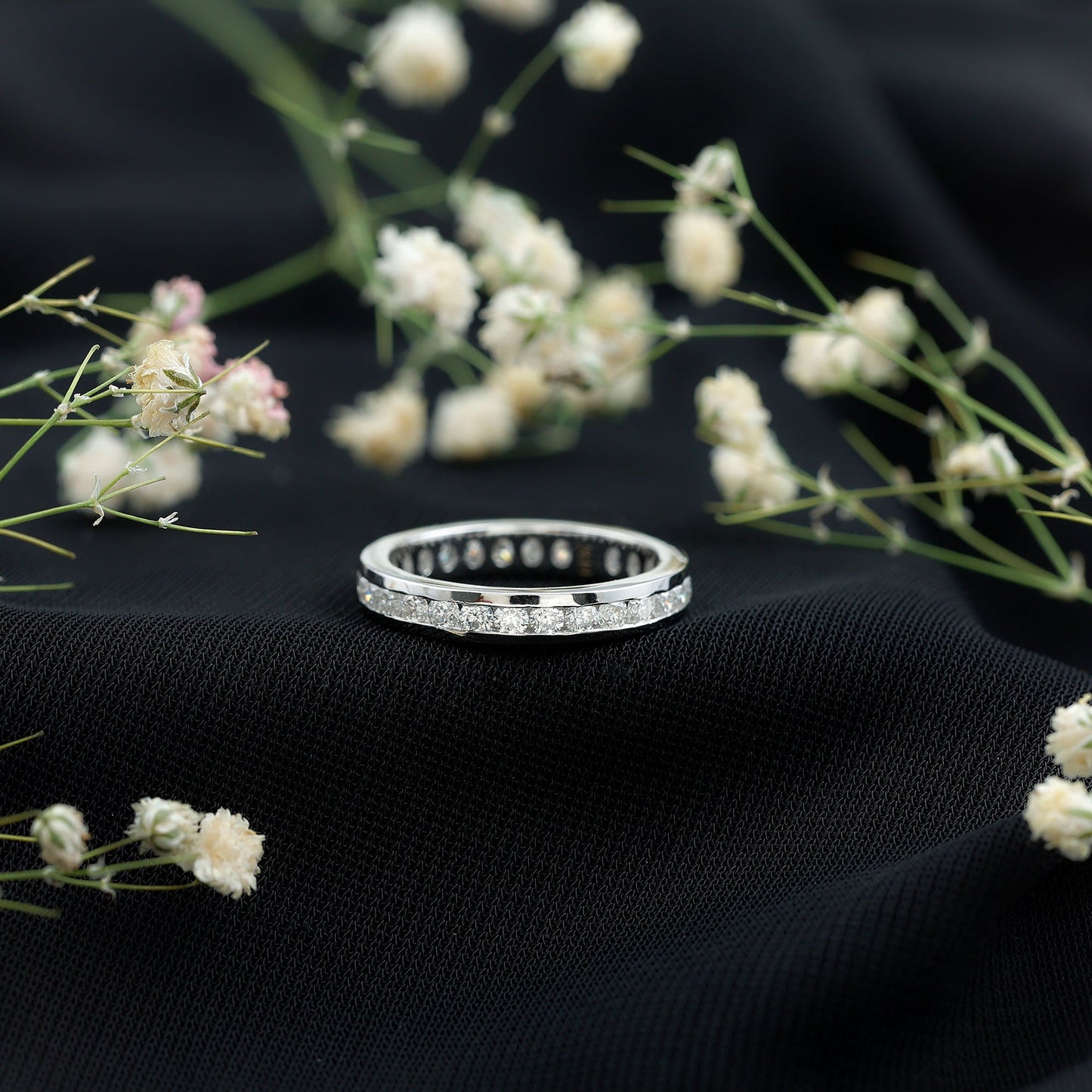 Lab Grown Diamond Wedding Eternity Band For Women