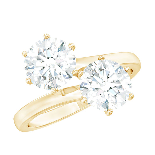 Certified Lab Created Diamond Moi Et Toi Engagement Ring for Women