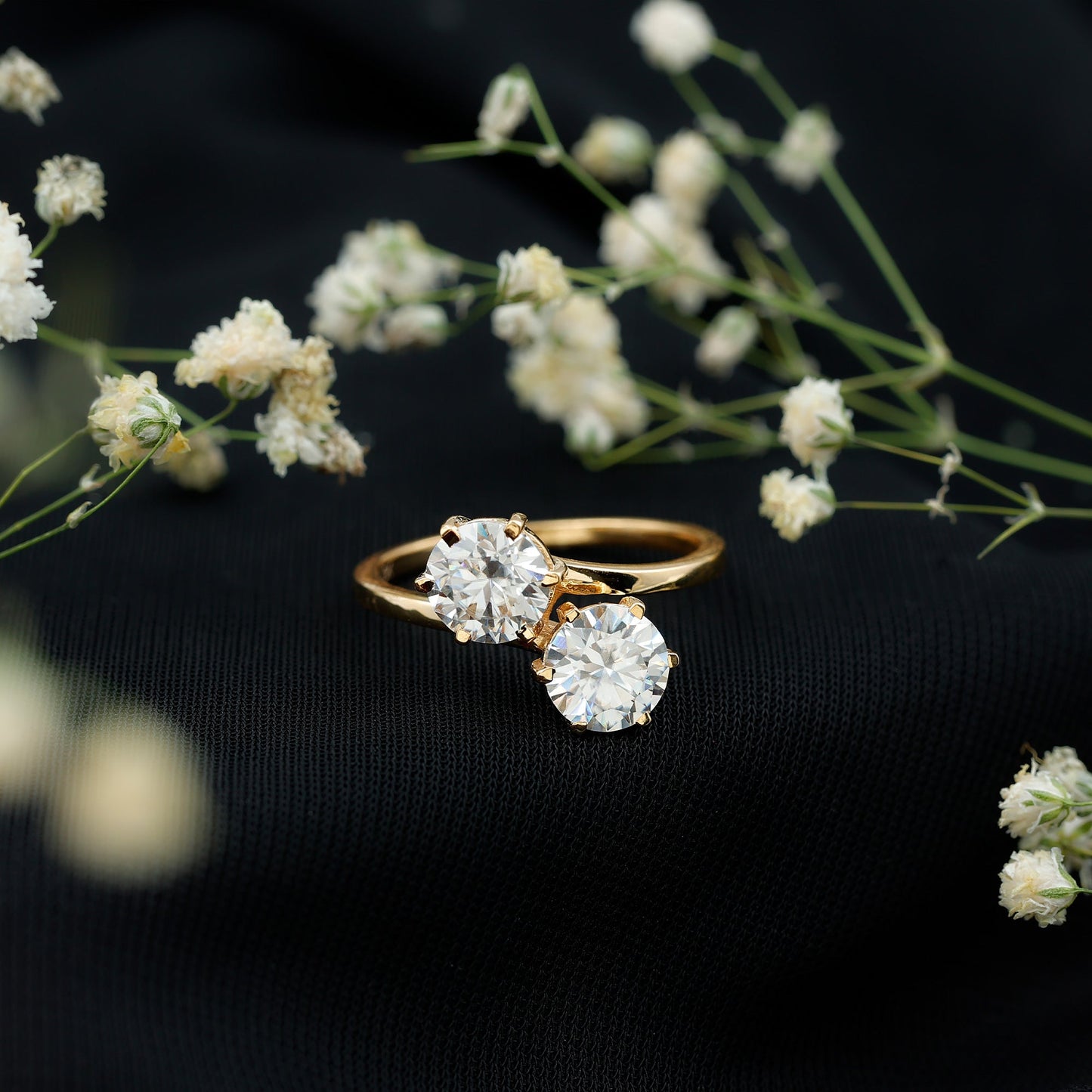 Certified Lab Created Diamond Moi Et Toi Engagement Ring for Women