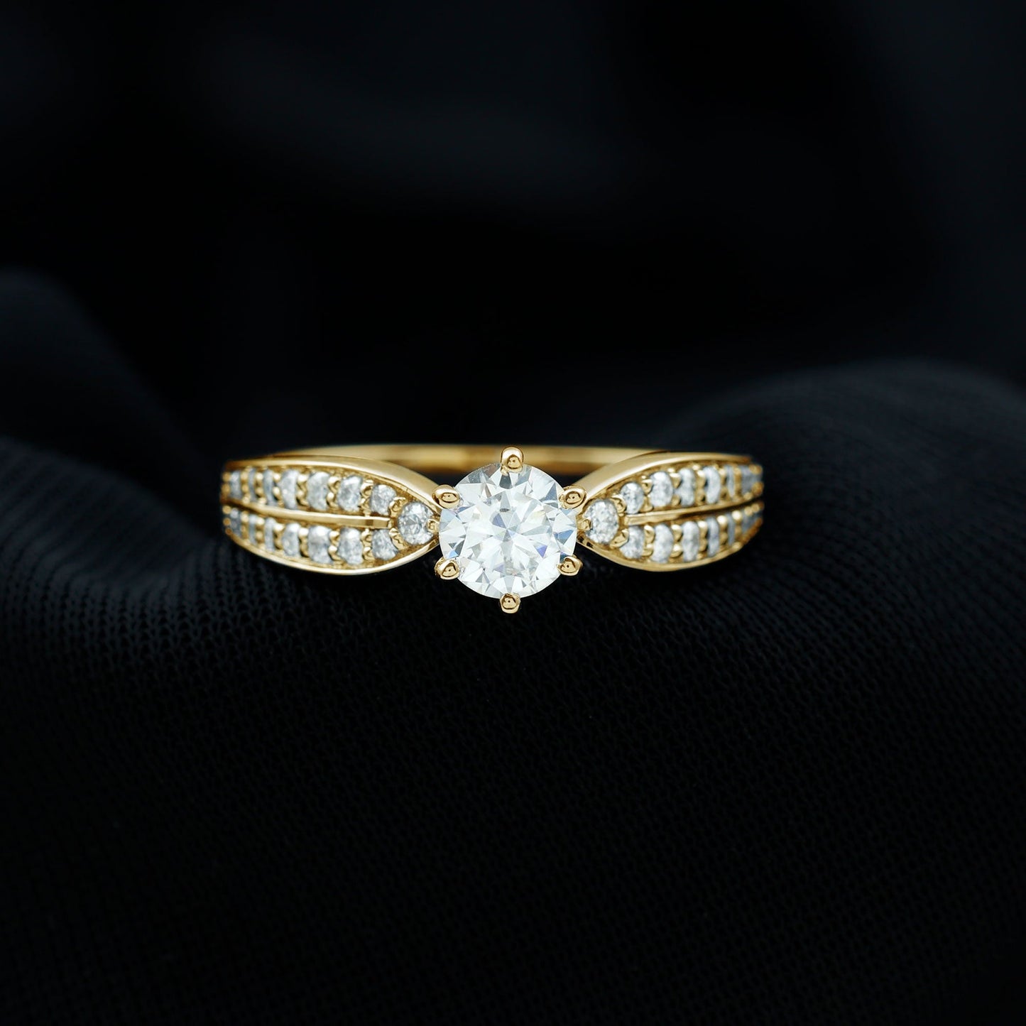 Certified Solitaire Lab Grown Diamond Promise Engagement Ring