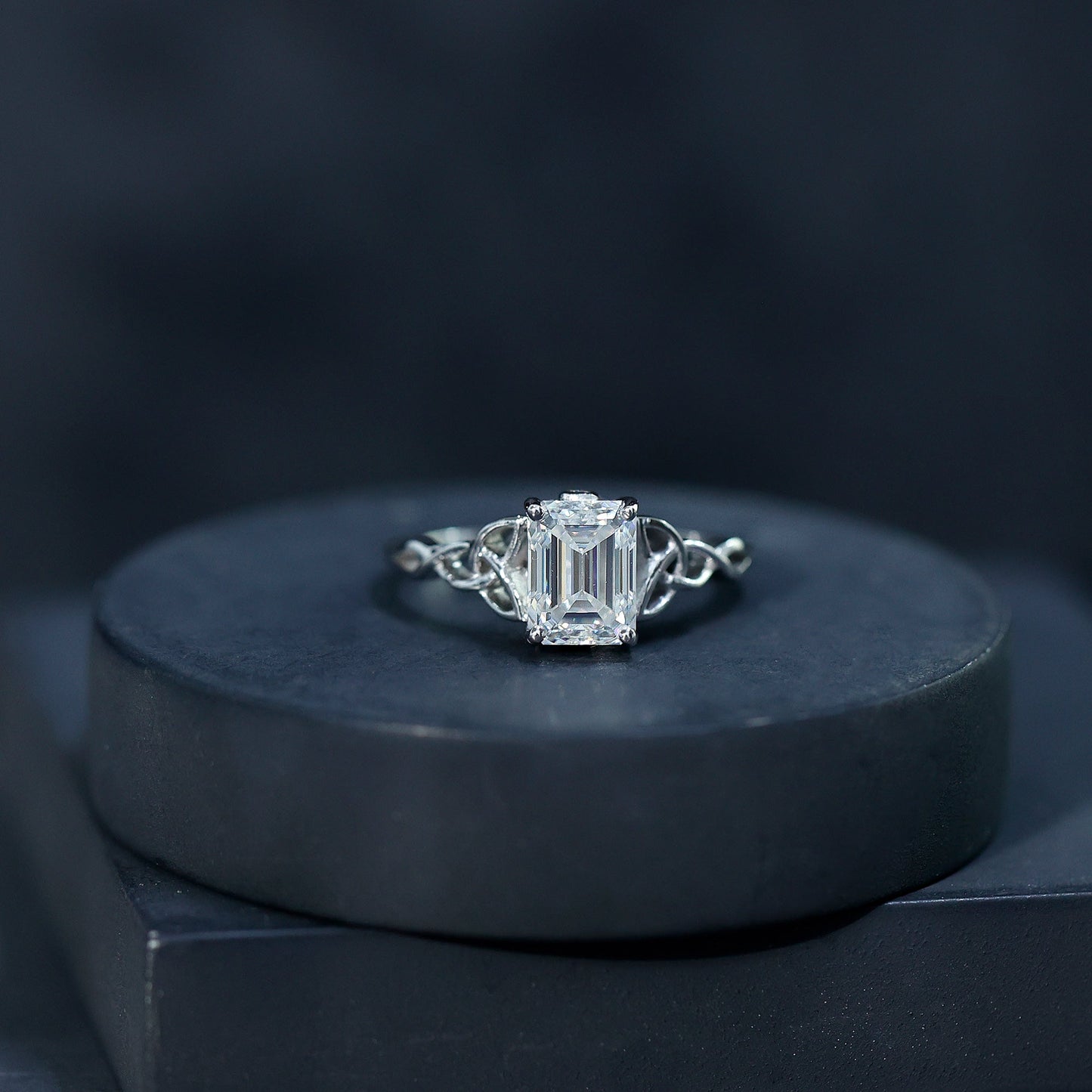 Celtic Design Inspired Lab Grown Diamond Engagement Ring