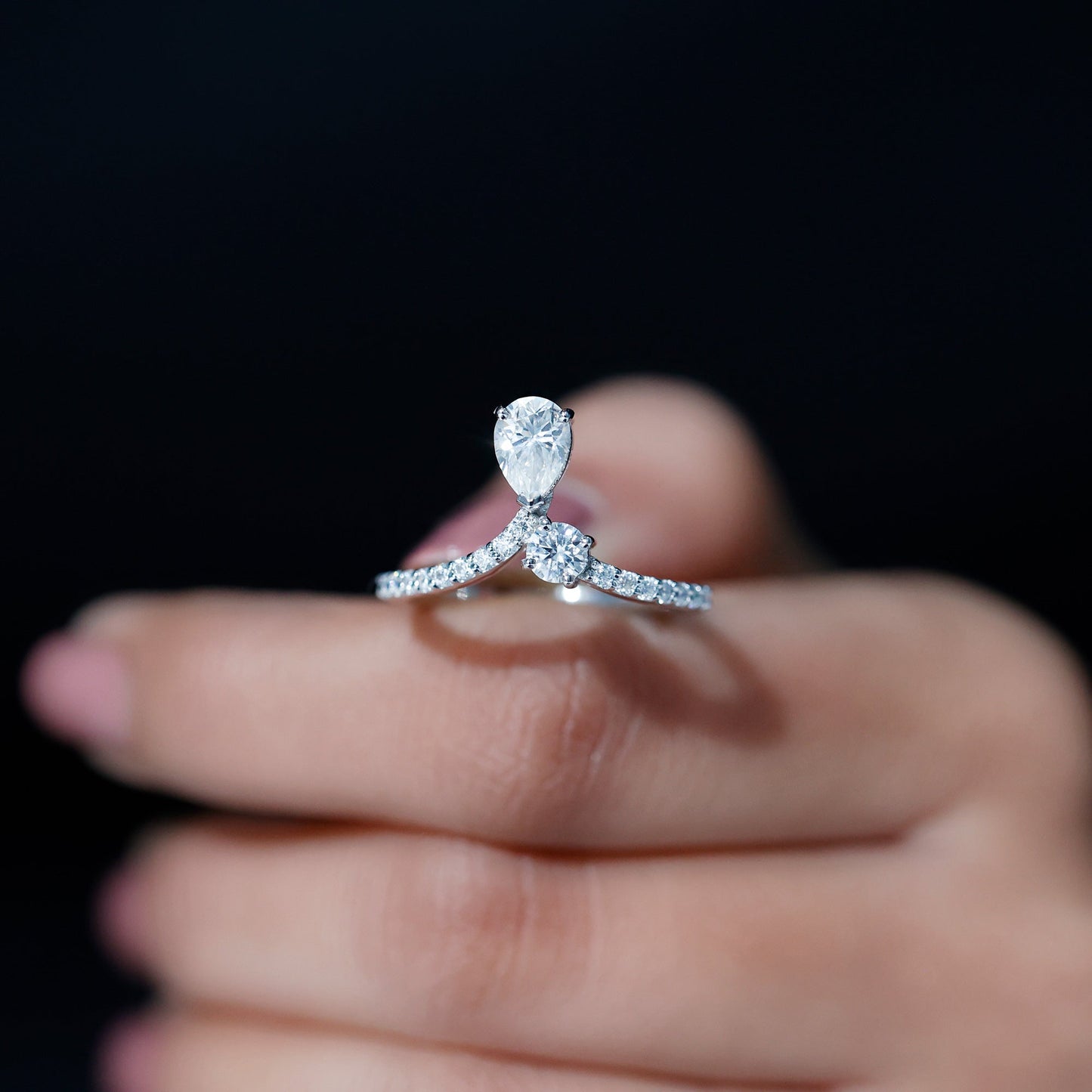 Designer Lab Grown Diamond Engagement Ring