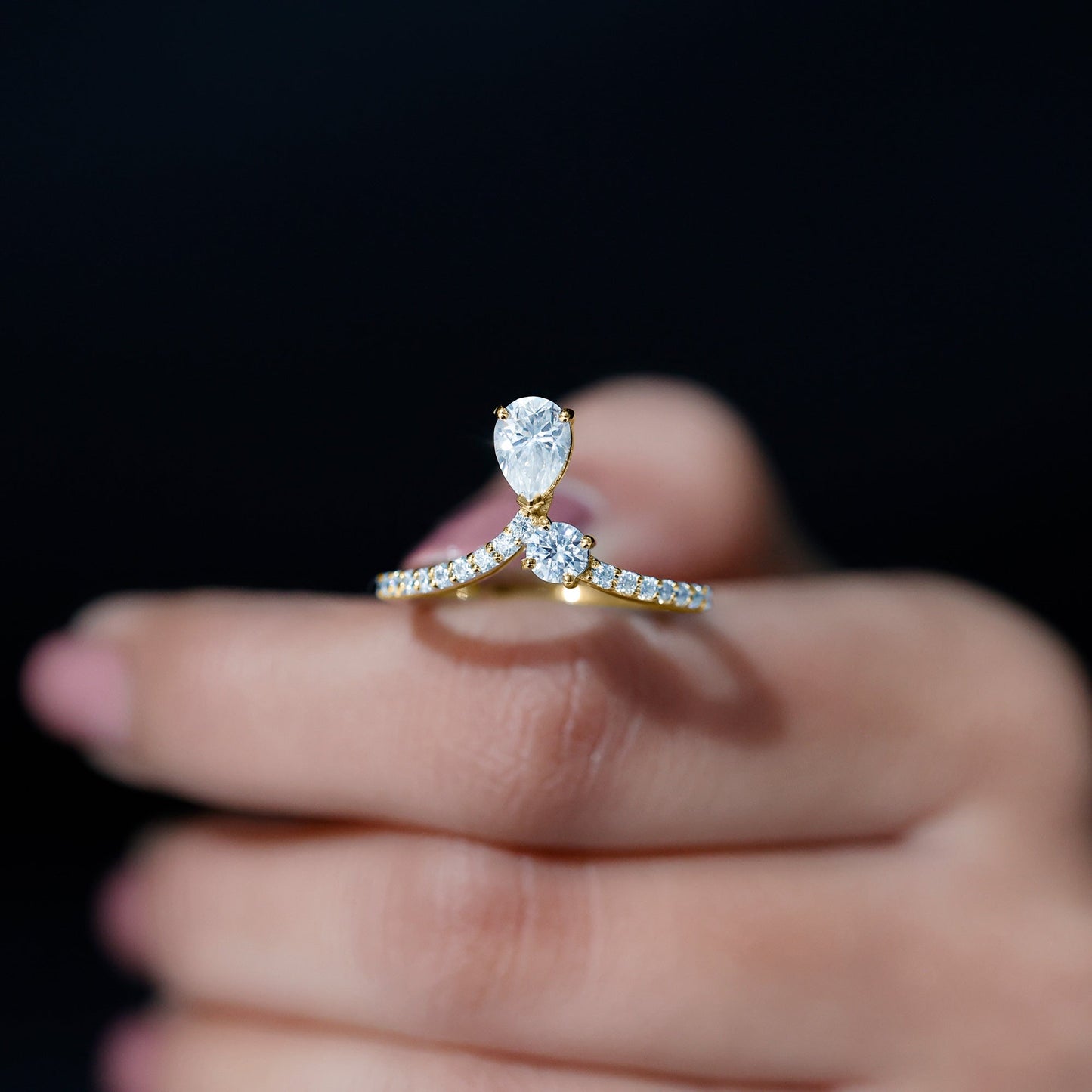 Designer Lab Grown Diamond Engagement Ring