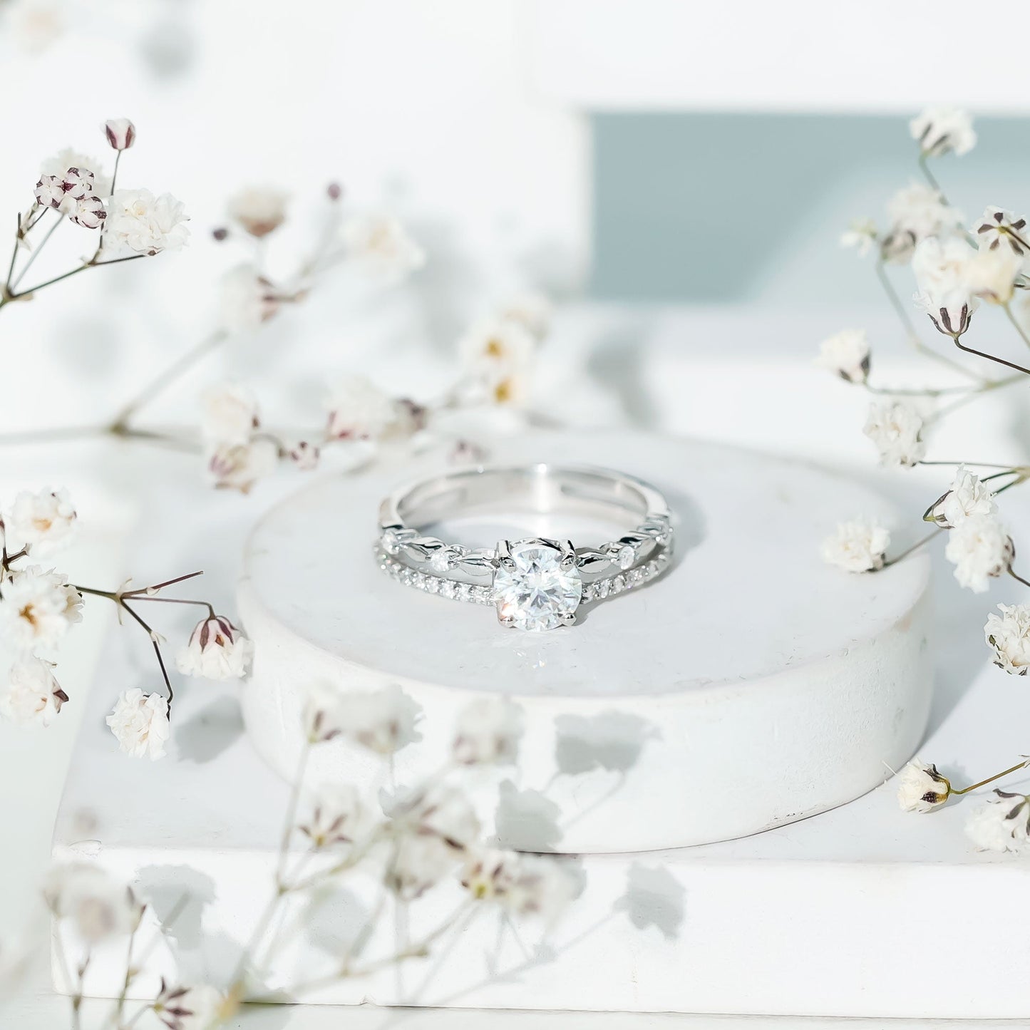 Brilliant Cut Lab Grown Diamond Designer Engagement Ring