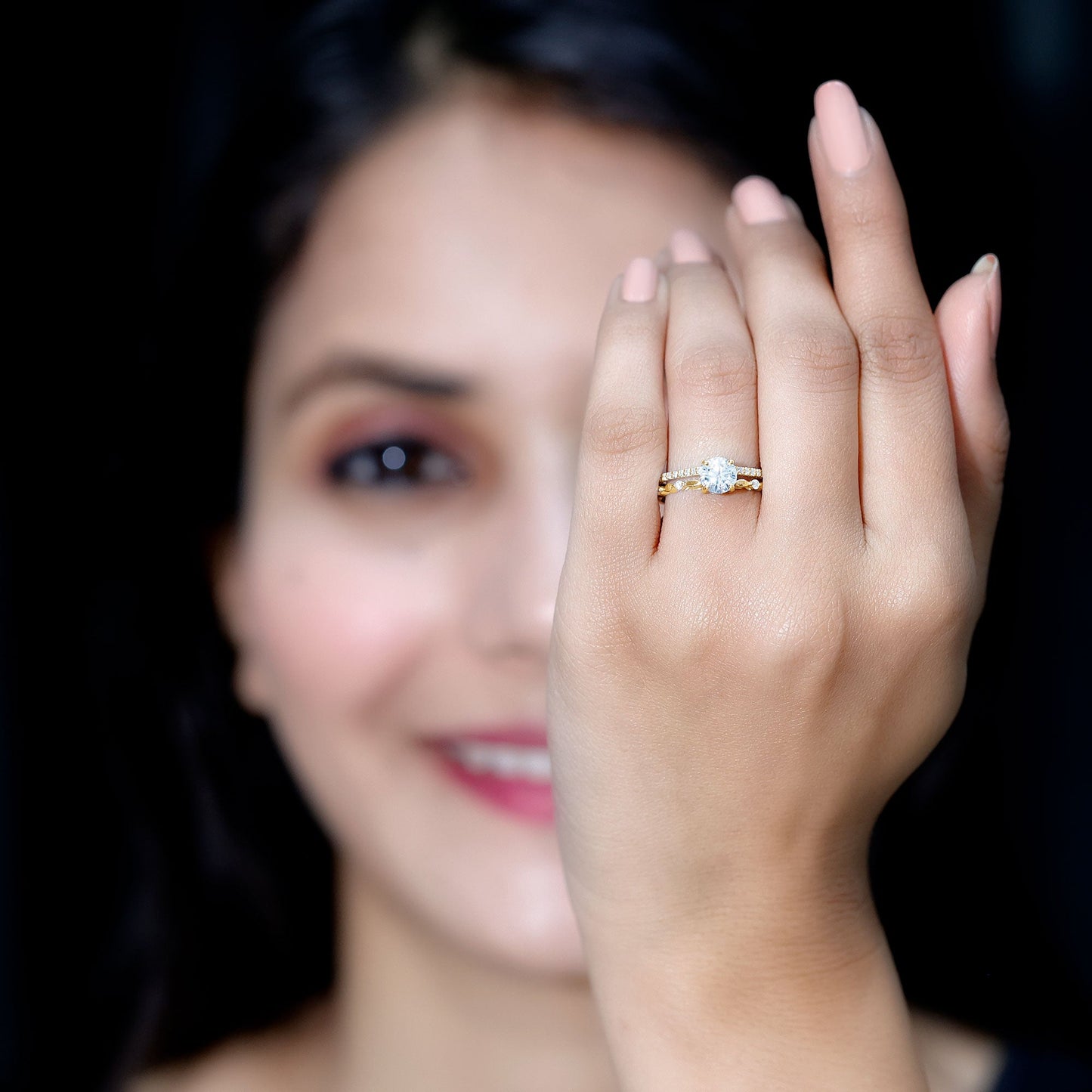 Brilliant Cut Lab Grown Diamond Designer Engagement Ring