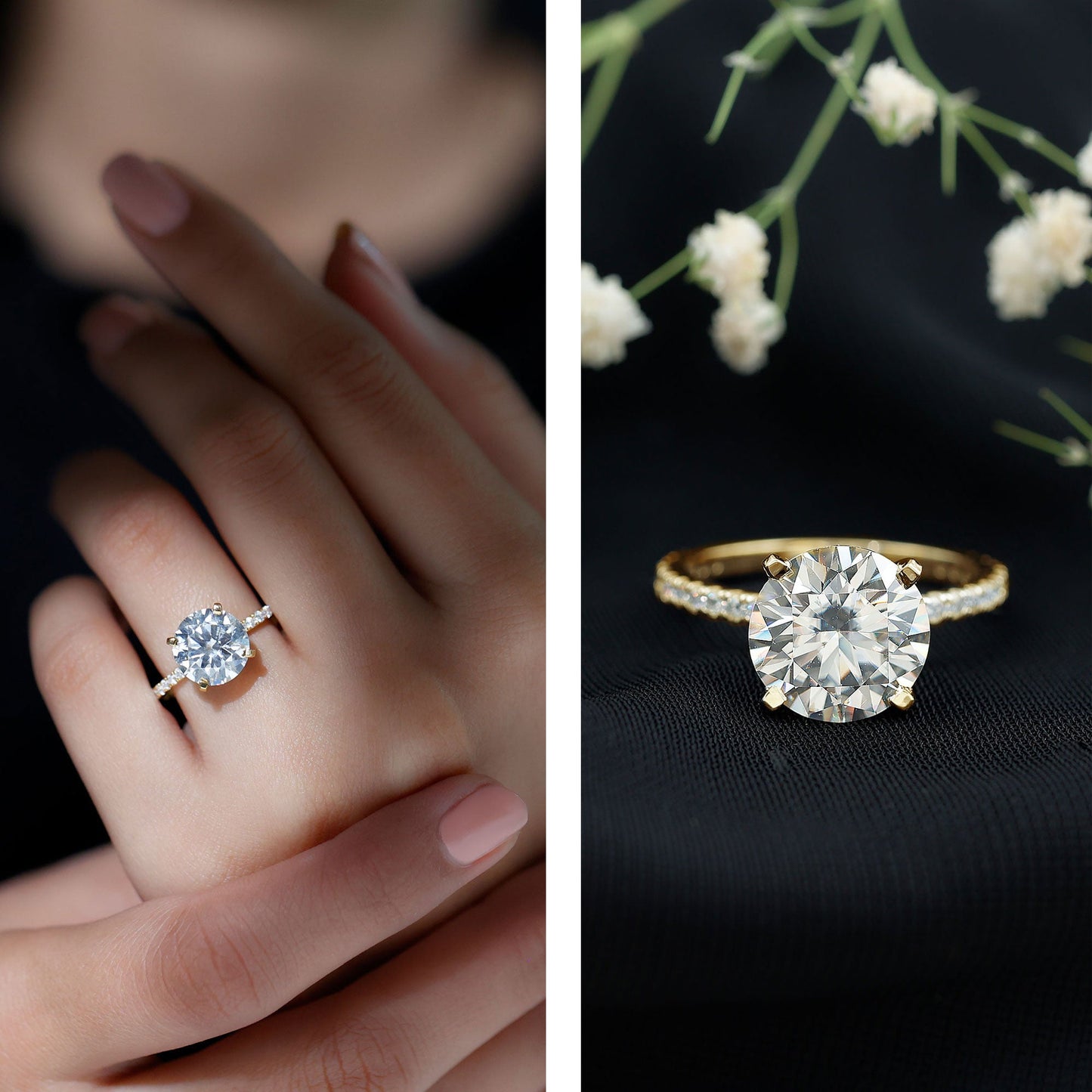 4 Carat Lab Grown Diamond Engagement Ring