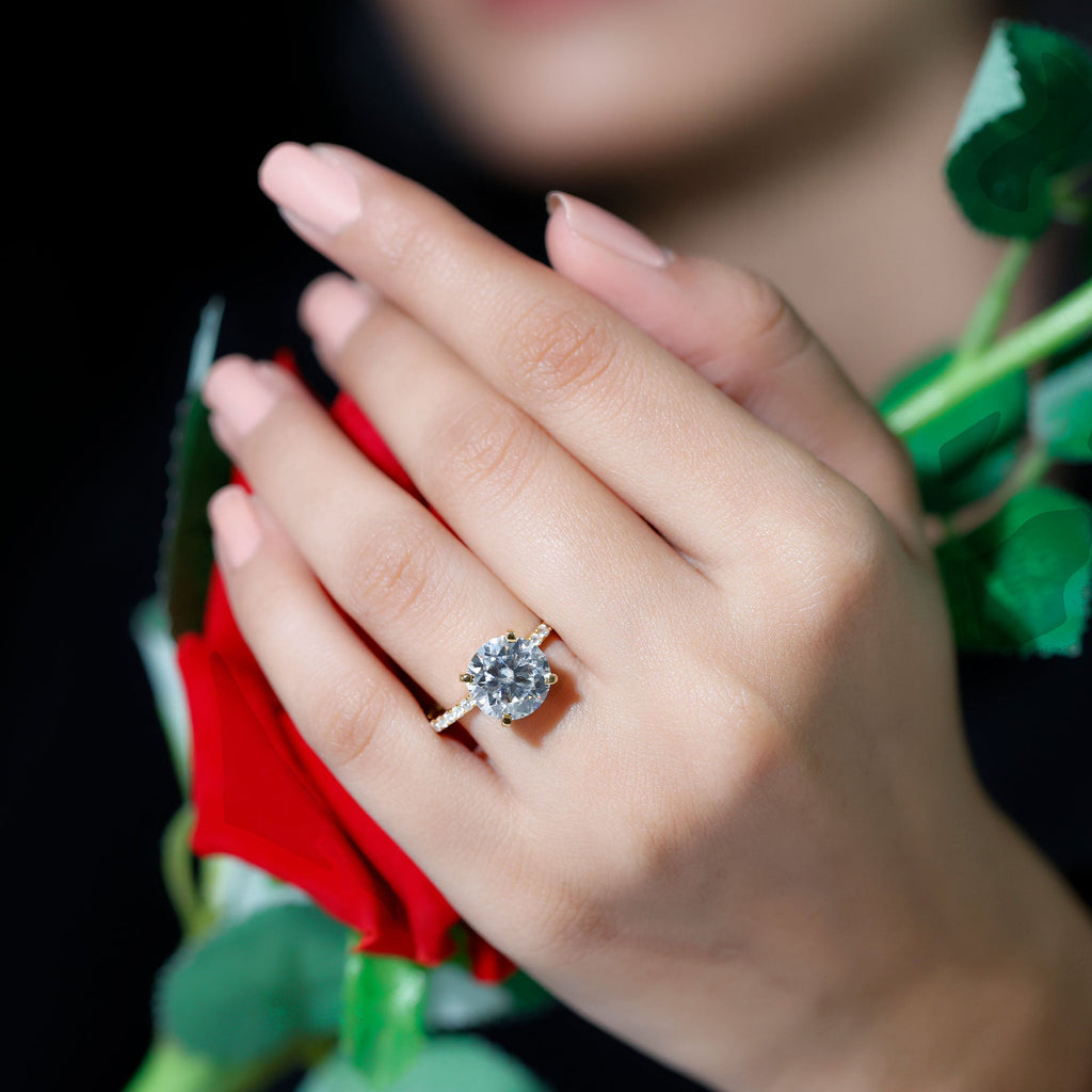 4 Carat Lab Grown Diamond Engagement Ring