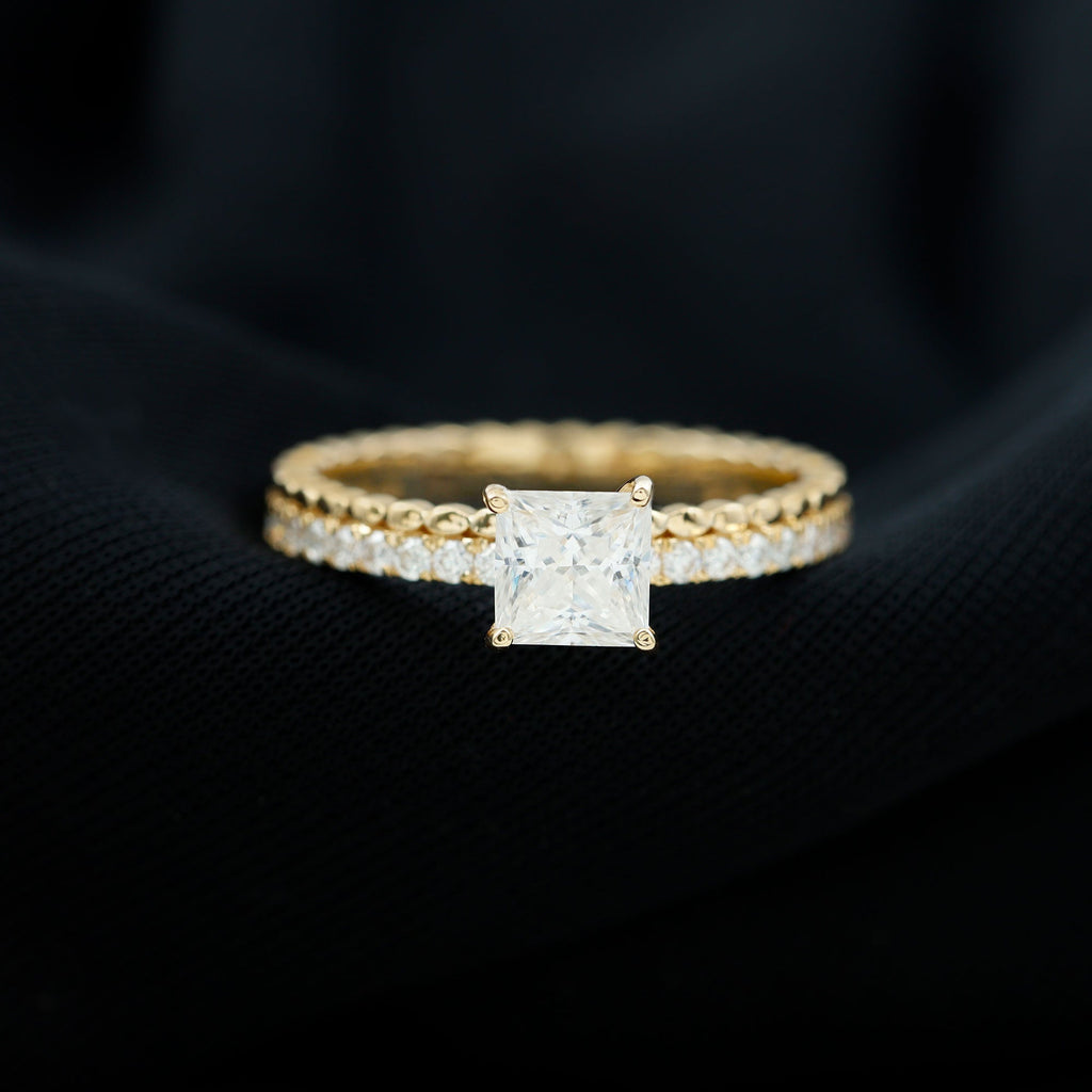 Princess Cut Lab Grown Diamond Promise Ring With Certificate