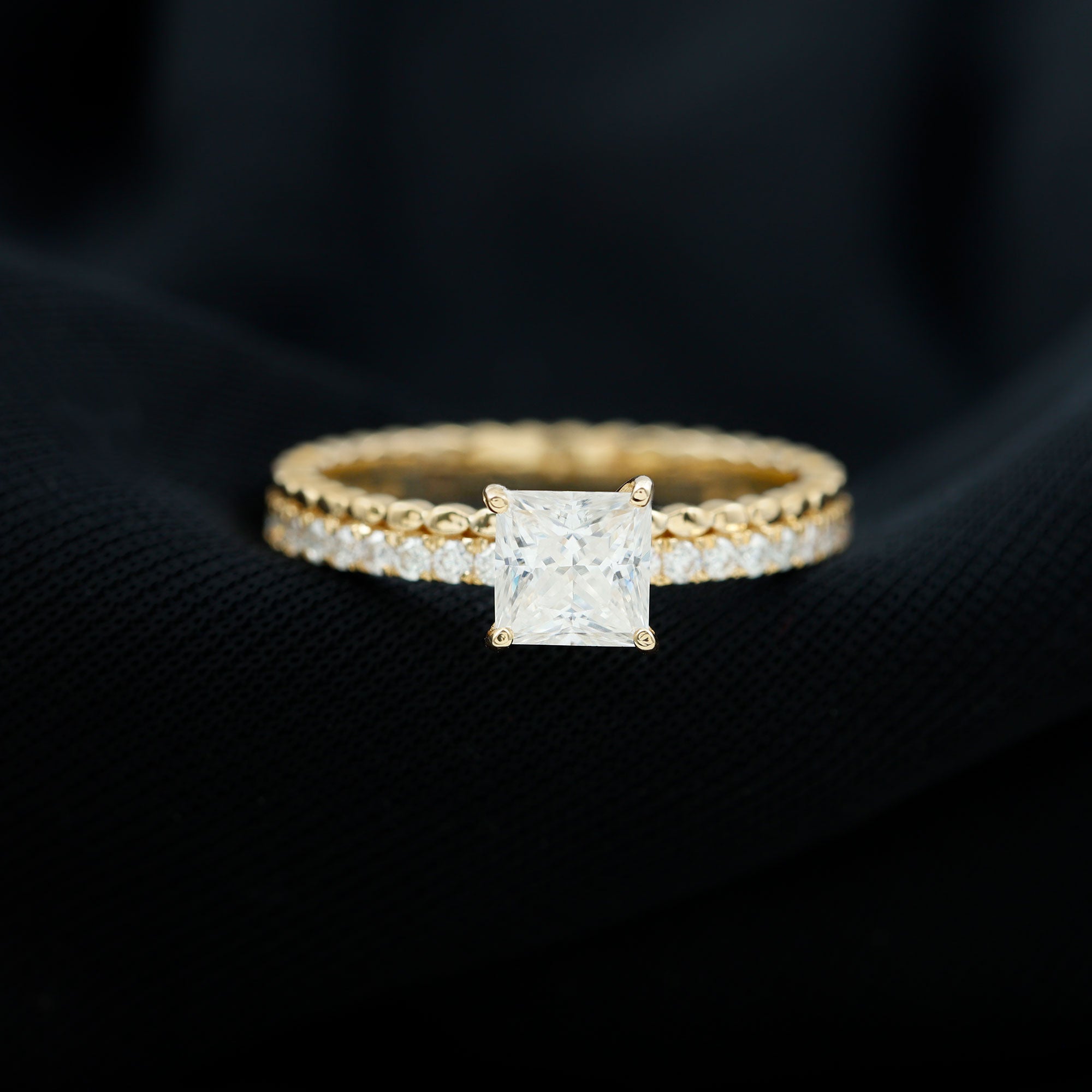 Princess Cut Lab Grown Diamond Promise Ring With Certificate