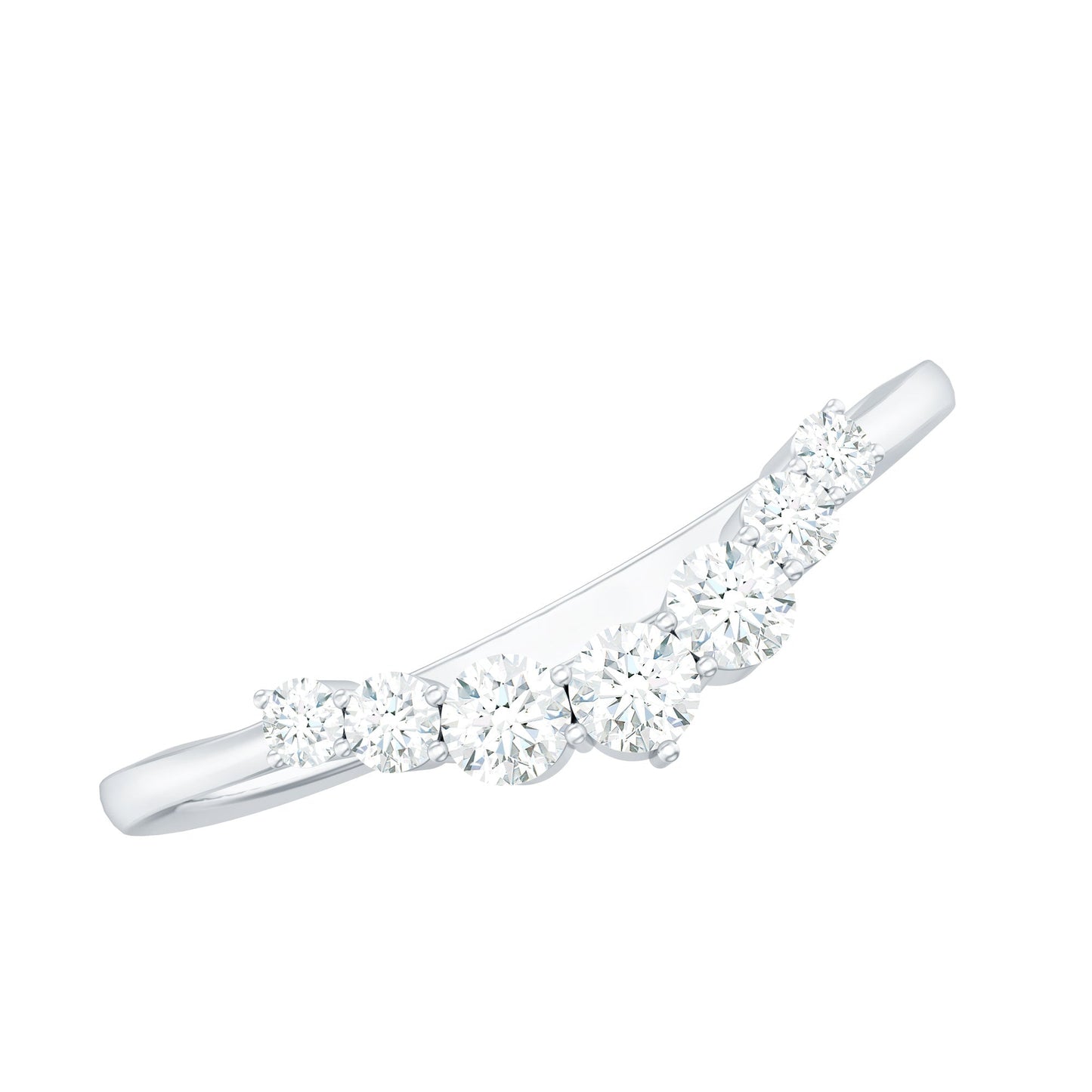 Certified Brilliant Cut Lab Grown Diamond Wedding Band Enhancer