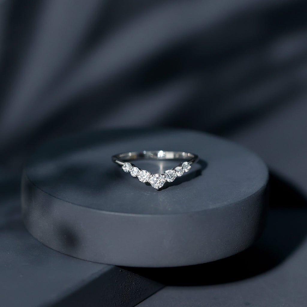 Certified Brilliant Cut Lab Grown Diamond Wedding Band Enhancer