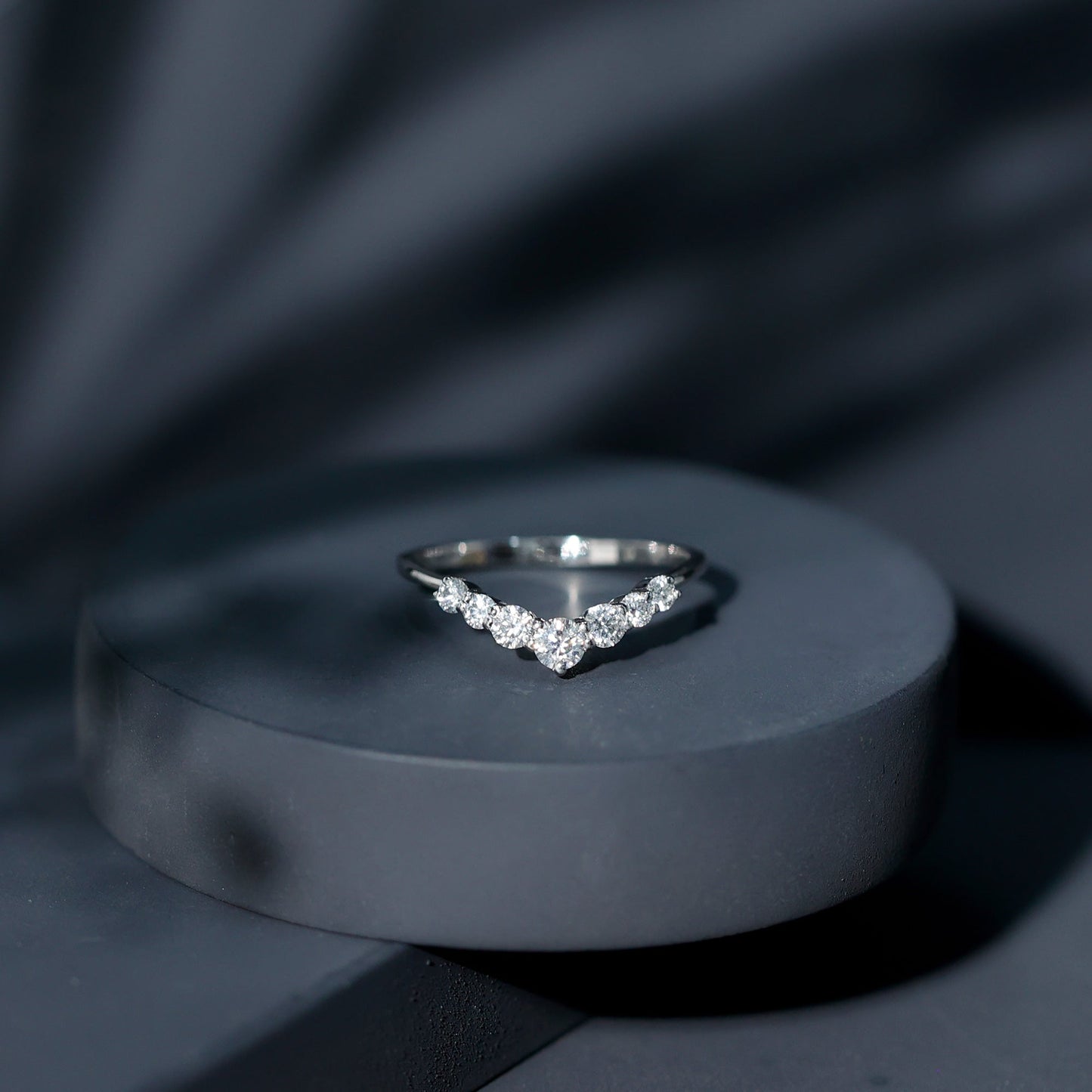 Certified Brilliant Cut Lab Grown Diamond Wedding Band Enhancer