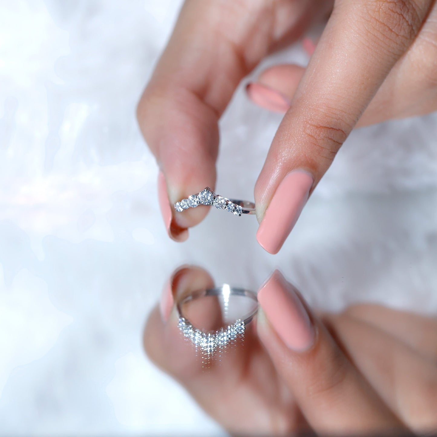 Certified Brilliant Cut Lab Grown Diamond Wedding Band Enhancer