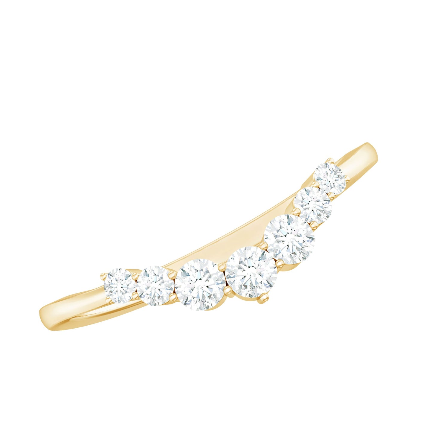 Certified Brilliant Cut Lab Grown Diamond Wedding Band Enhancer