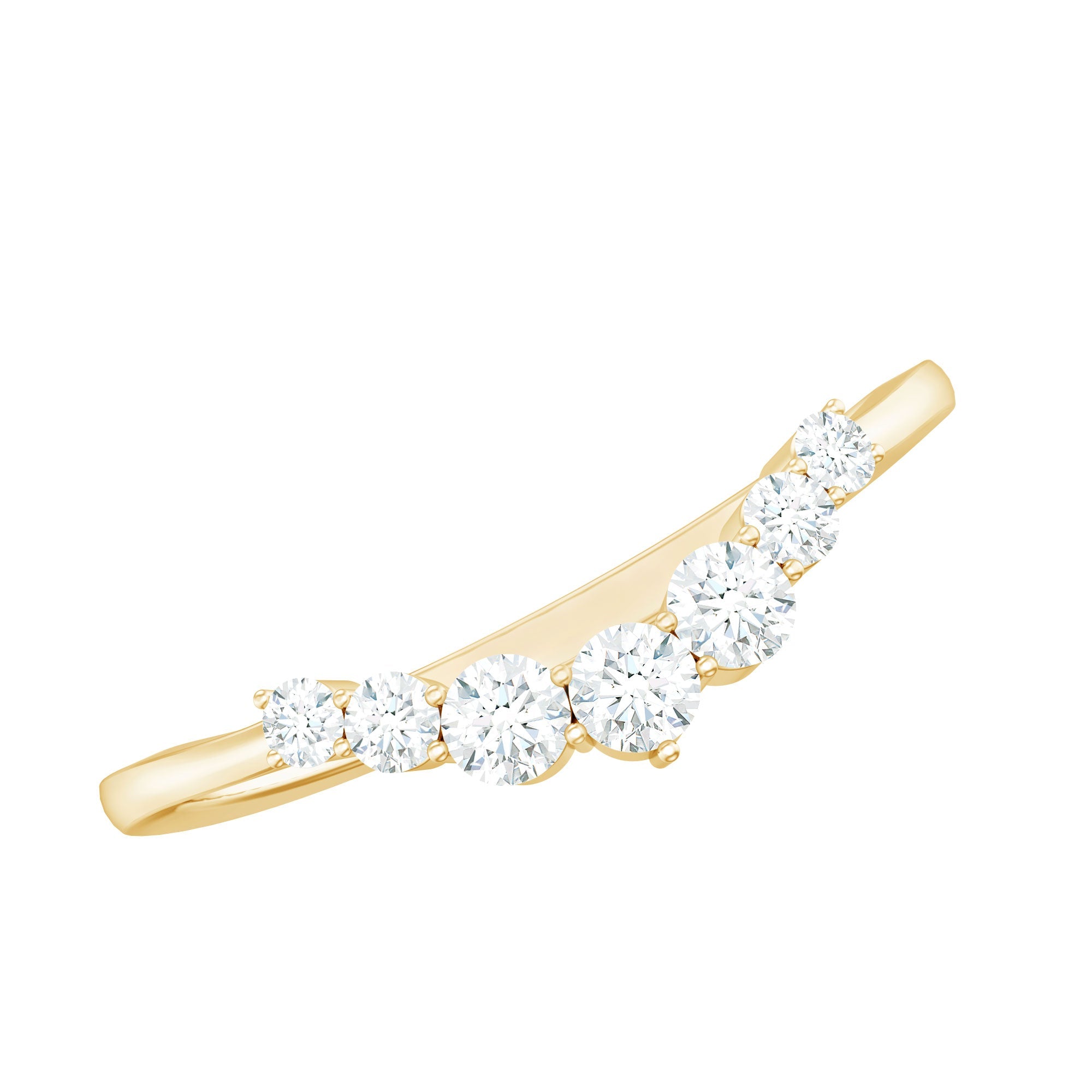 Certified Brilliant Cut Lab Grown Diamond Wedding Band Enhancer