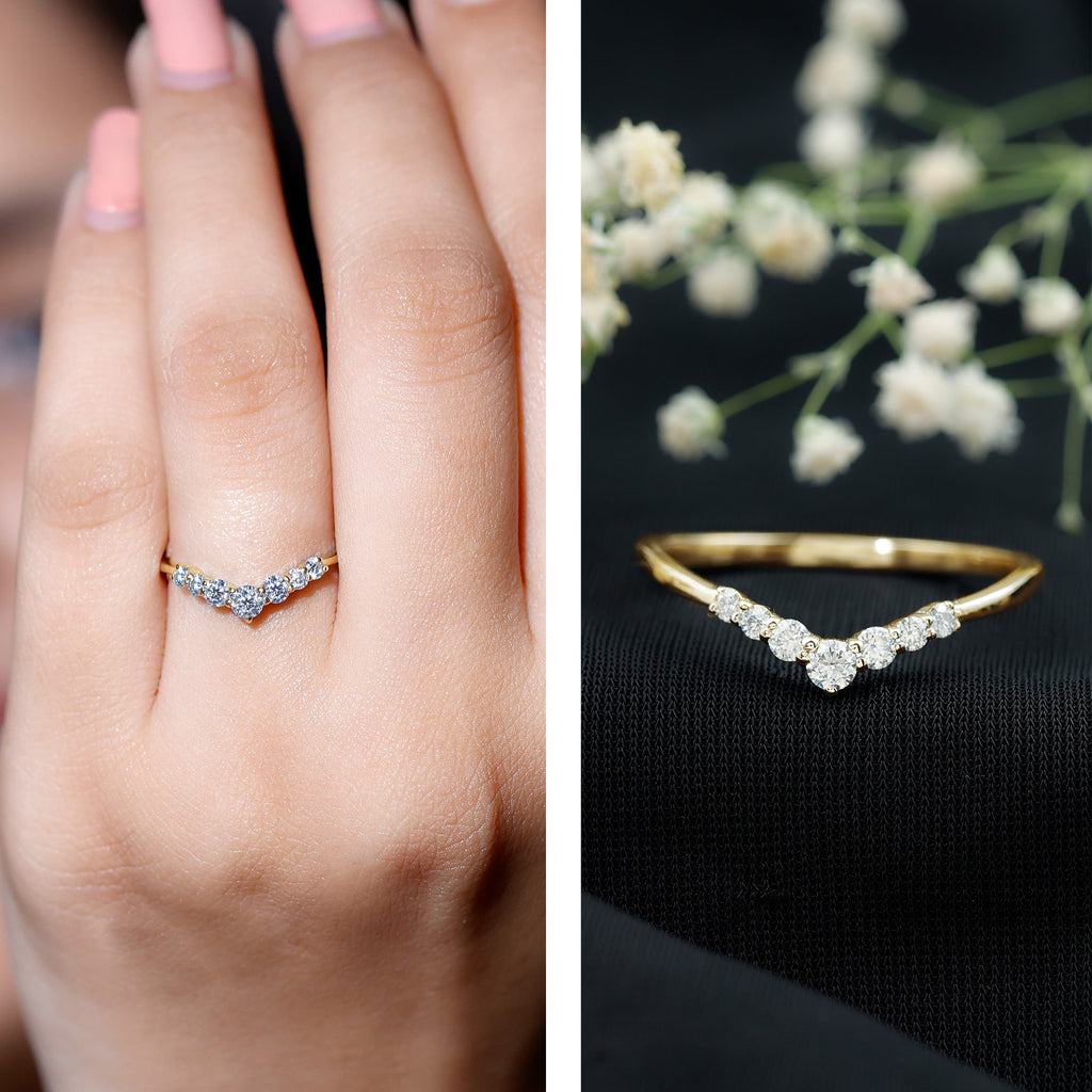 Certified Brilliant Cut Lab Grown Diamond Wedding Band Enhancer