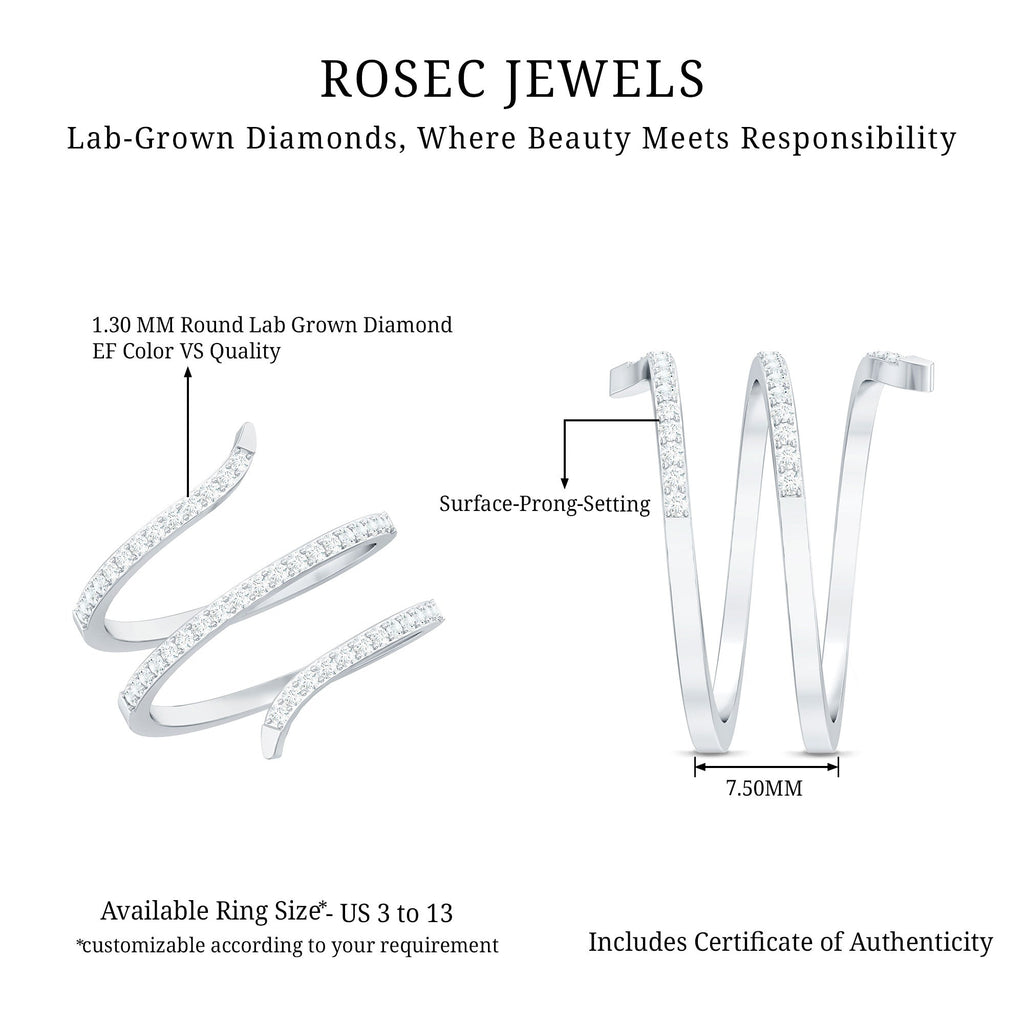 Certified Lab Grown Diamond Cocktail Ring For Women