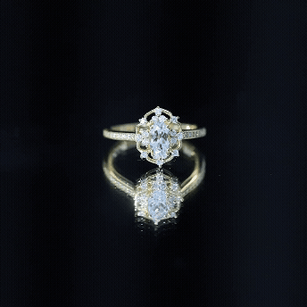 Genuine Sky Blue Topaz Vintage Engagement Ring in Gold Plated Silver