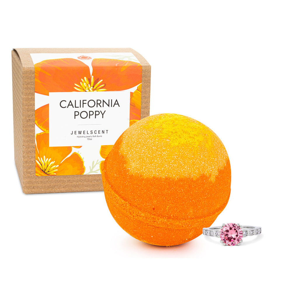 California Poppy 10oz Jewelry Bath Bomb