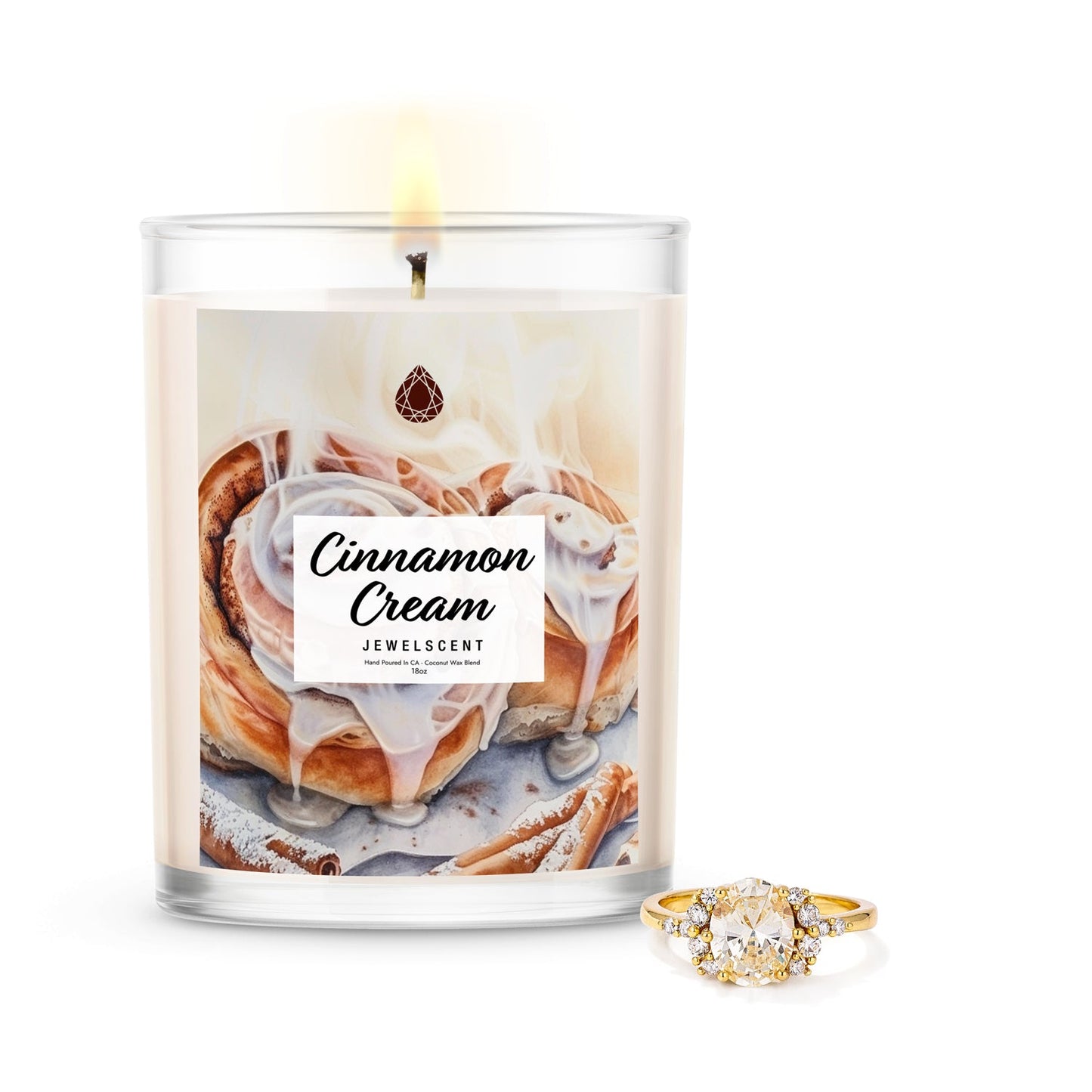 Cinnamon Cream 18oz Home Jewelry Candle