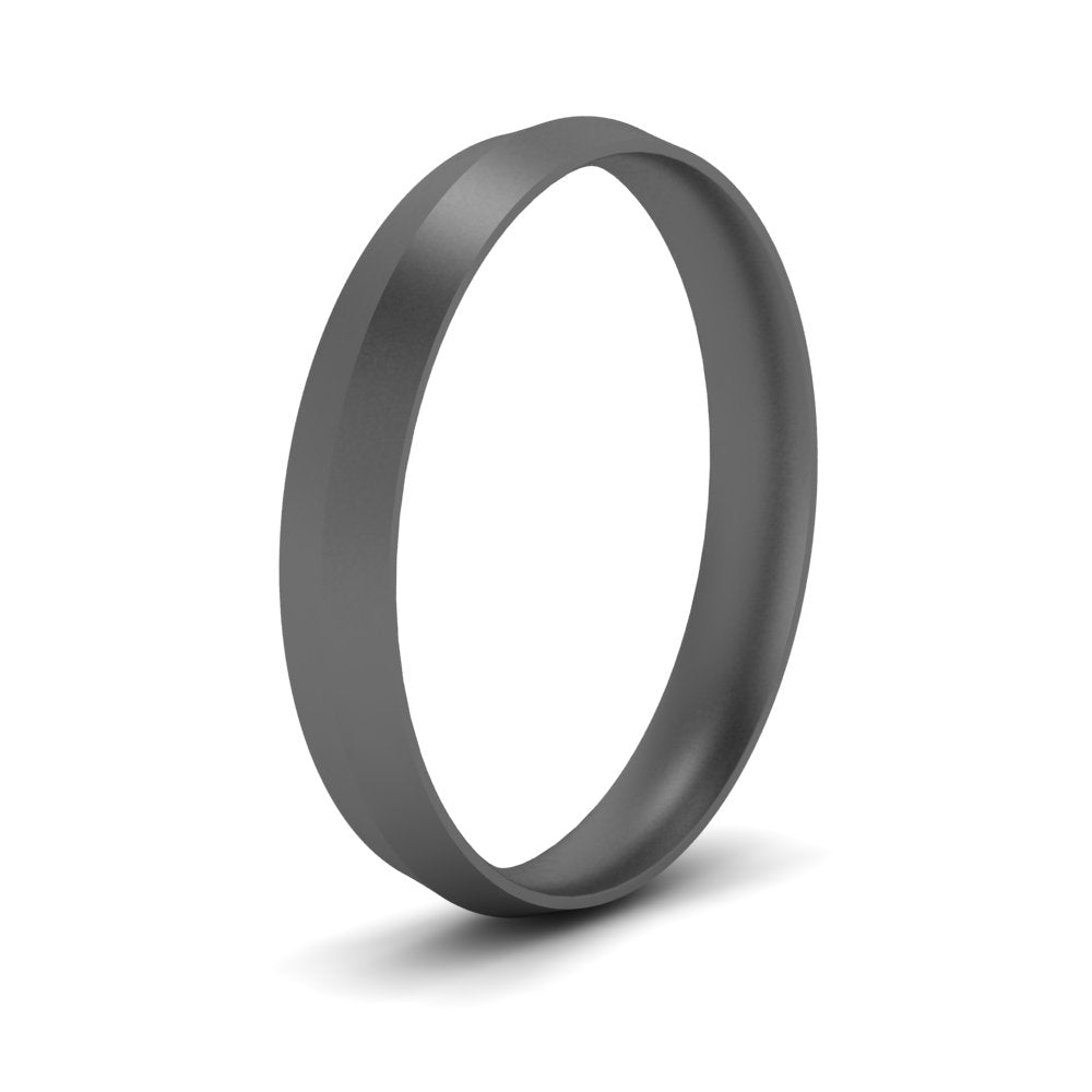 4 mm Comfort Fit Knife Edge Mens Band