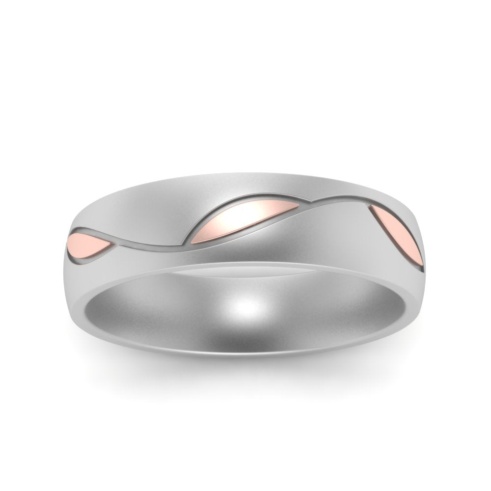 Comfort Fit Two Tone Mens Band