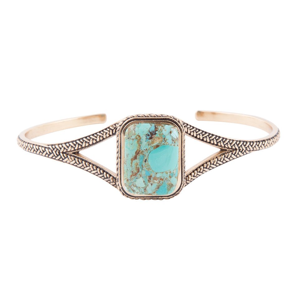 Credence Genuine Turquoise Cuff Bracelet