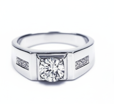 18K Gold Plated Men's Wedding Band | 925 Sterling Silver | GRA Certified — New Standard Fine Jewelry Co.