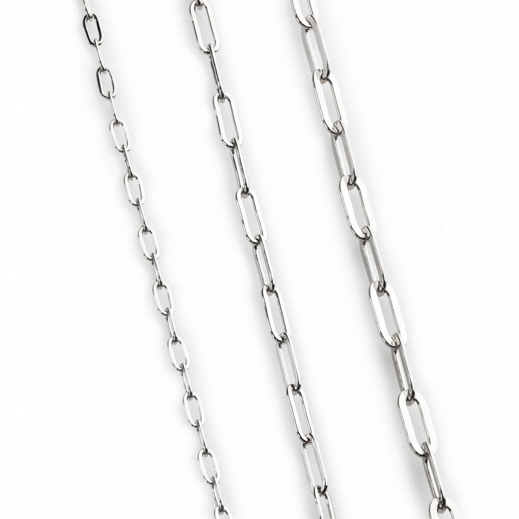 Paperclip Chain 925 Sterling Silver