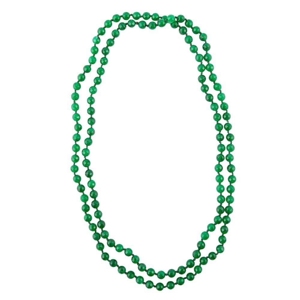 Immeasurable Green Onyx Wrap Necklace