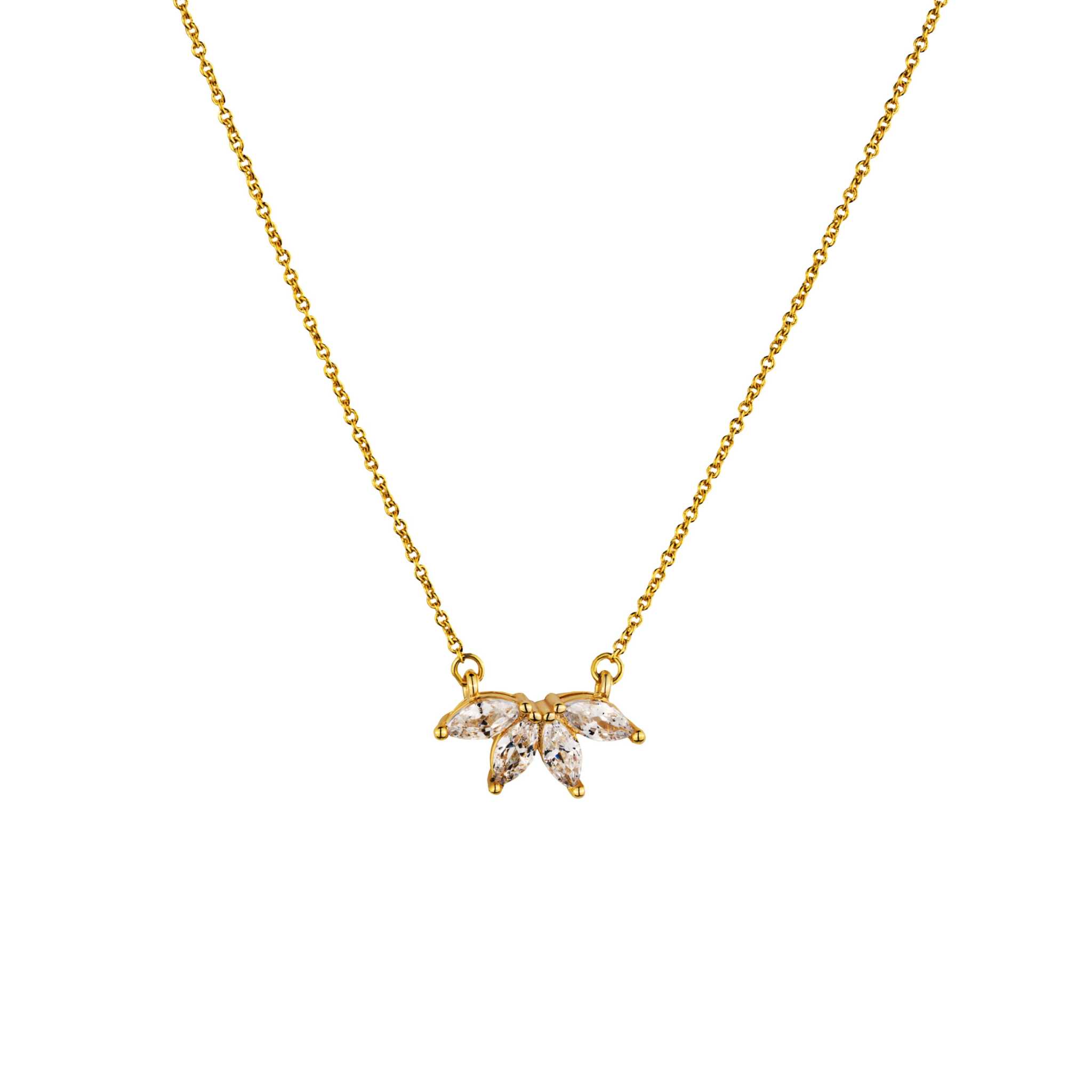 Marquise Flower Necklace