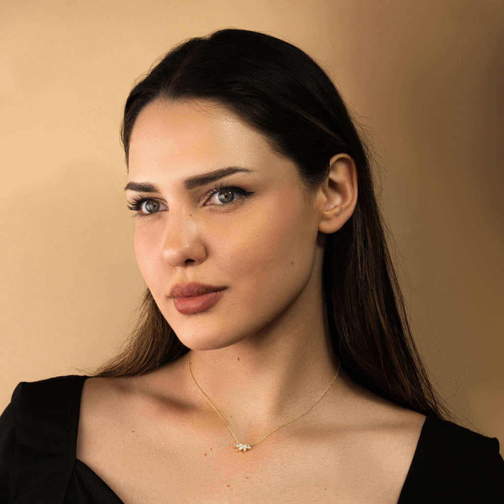 Marquise Flower Necklace