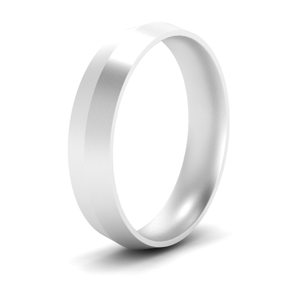 4 mm Comfort Fit Knife Edge Mens Band