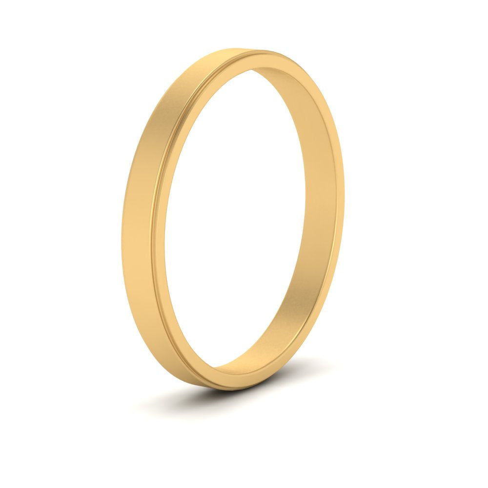 Simple Flat Wedding Band 4MM
